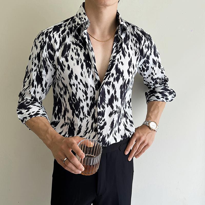 Men's Printed Slim Shirt