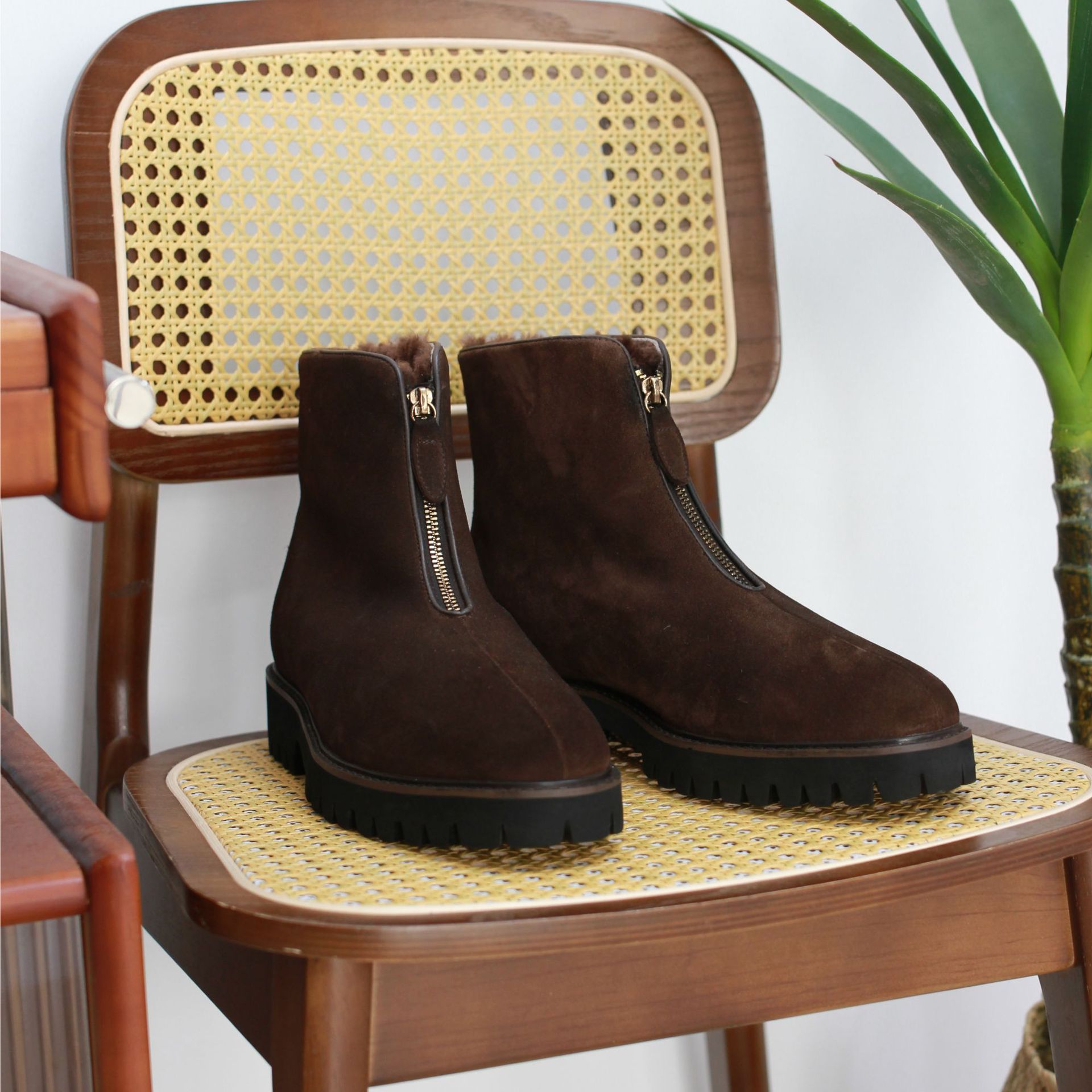 British Thick Height Increasing Snow Boots