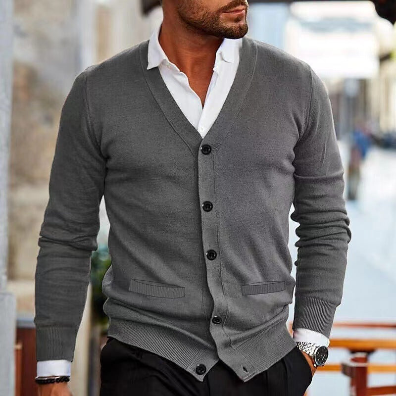 Men's  Autumn And Winter Sweater Coat