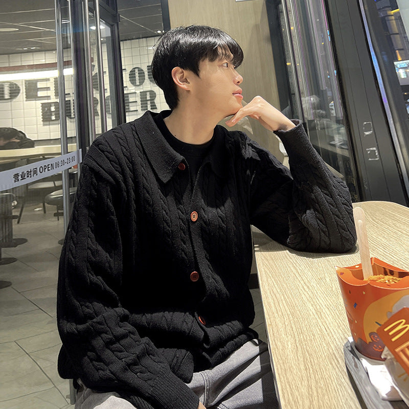 Men's Loose Retro Sweater