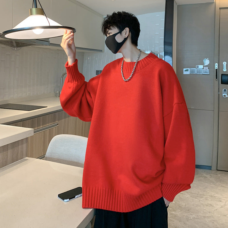 Spring And Autumn Loose And Idle Solid Color Sweater