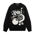 Plush American Hand Drawn Brocade Sweater Men's
