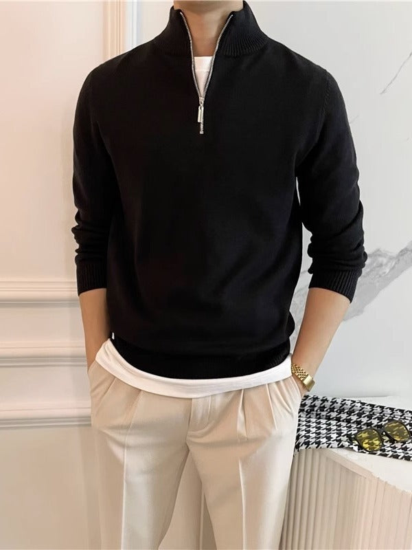 Men's Solid Color Knitwear Sweater