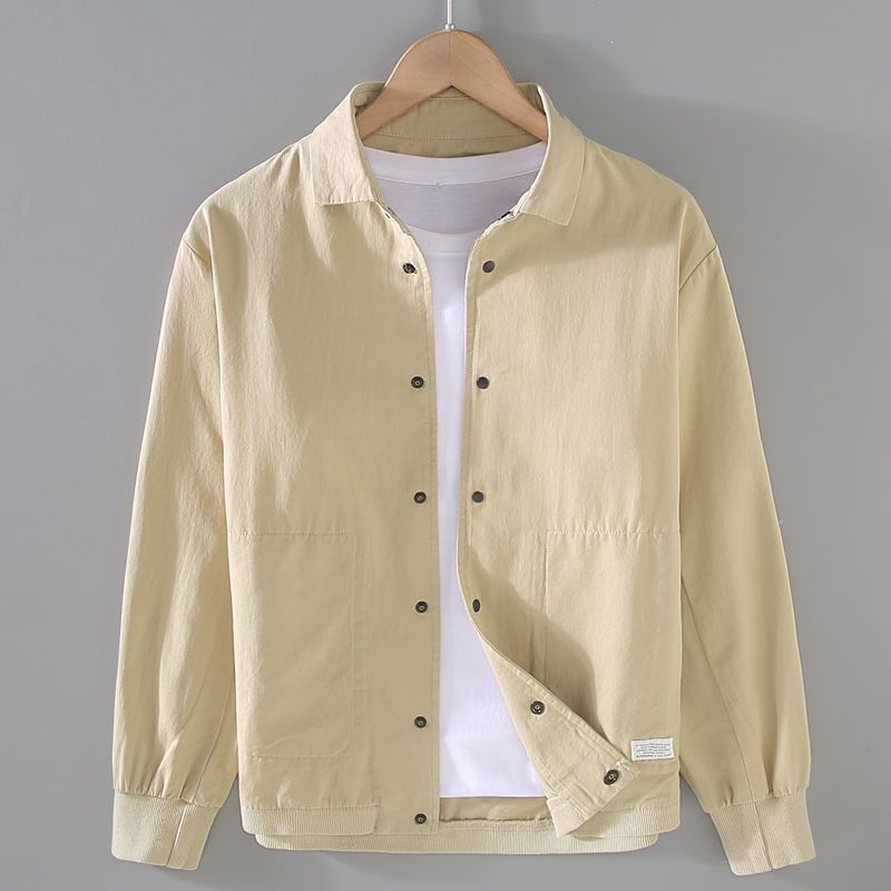 Loose Casual Solid Color Men's Shirt