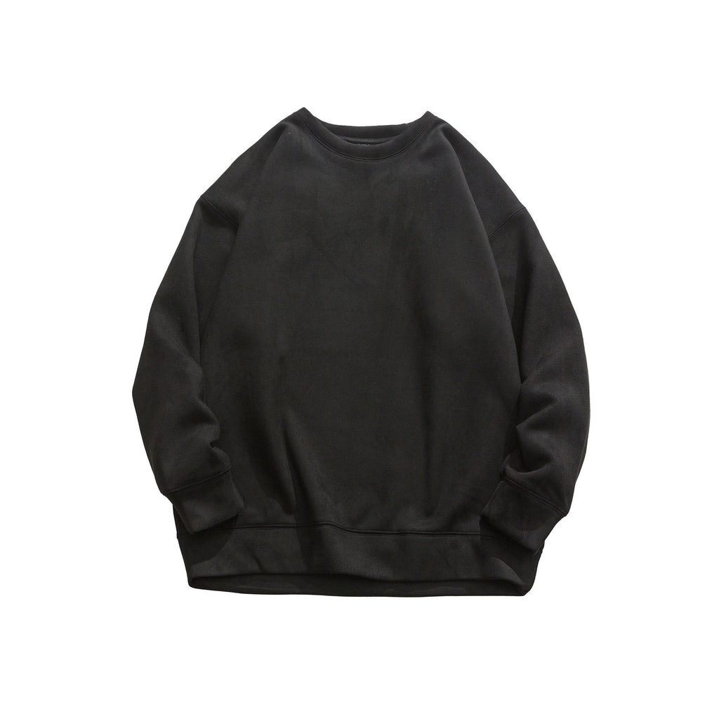 Suede No Hat Rope Hooded Sweater For Men