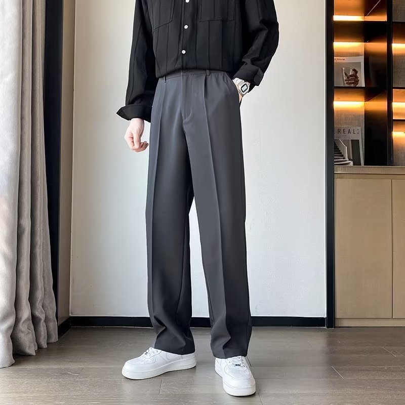 High-grade Black Weila Anti-wrinkle Suit Pants