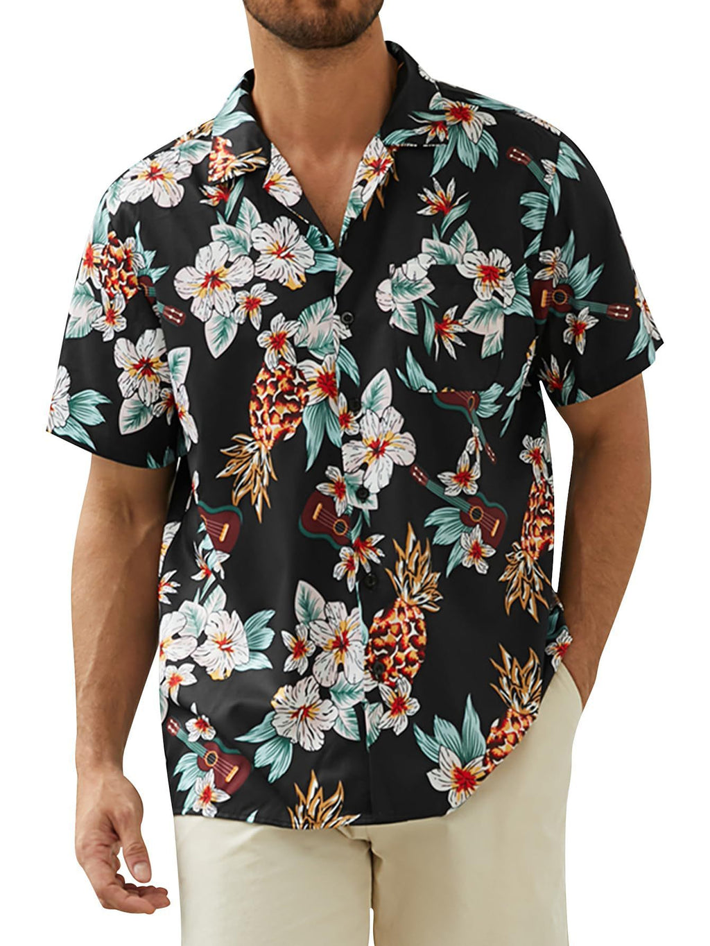 Men's Personalized Hawaiian 3D Printed Shirt