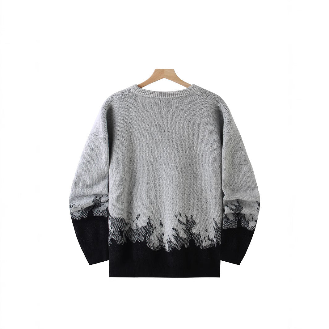 Flame Knitted Sweater Men