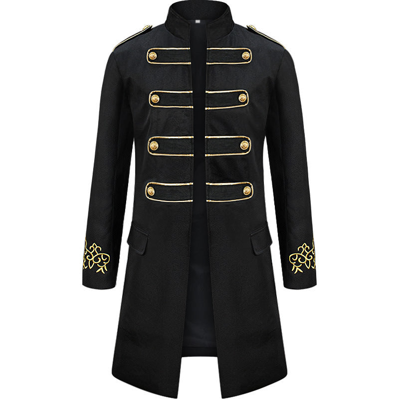 Men's Halloween Embroidered stage coat