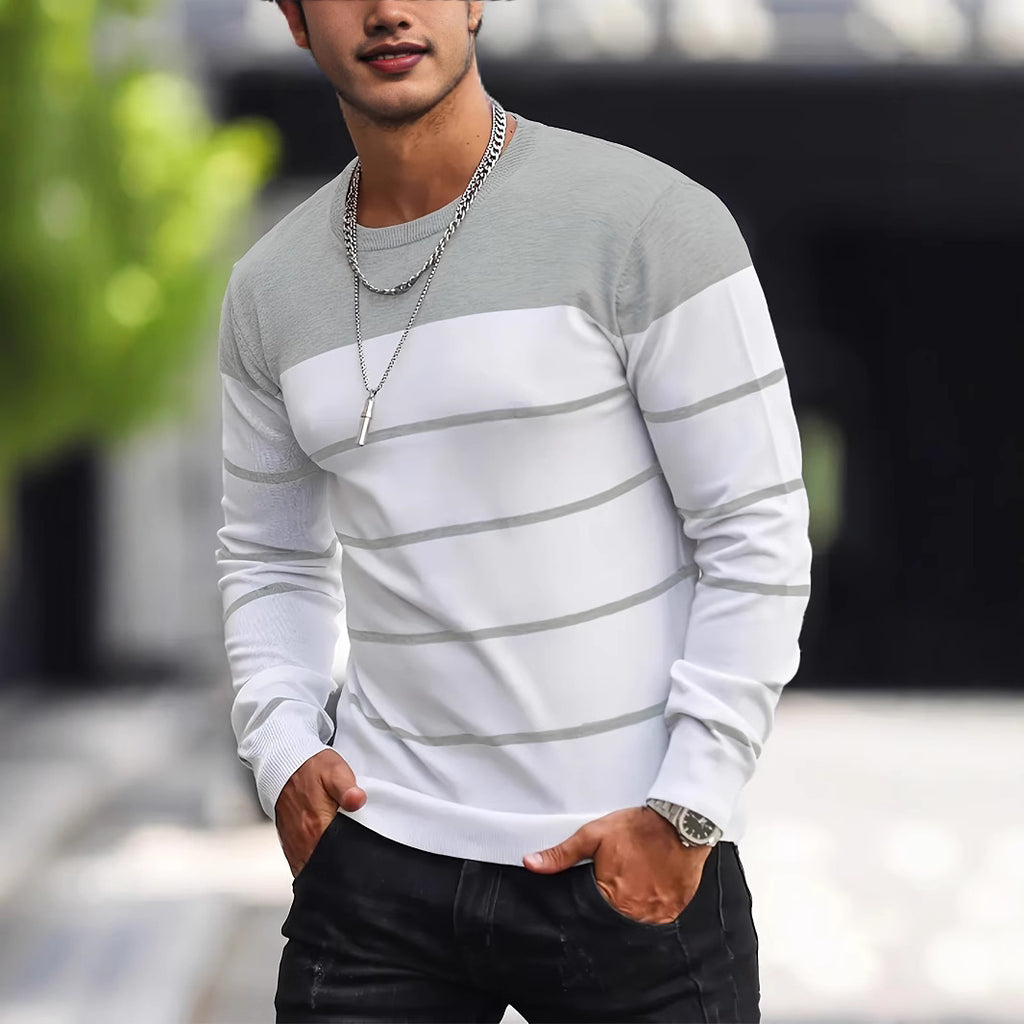 Men's Knitwear Crew Neck Casual Sweater