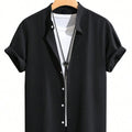 Summer Men's Breathable Casual Stand Collar Shirt