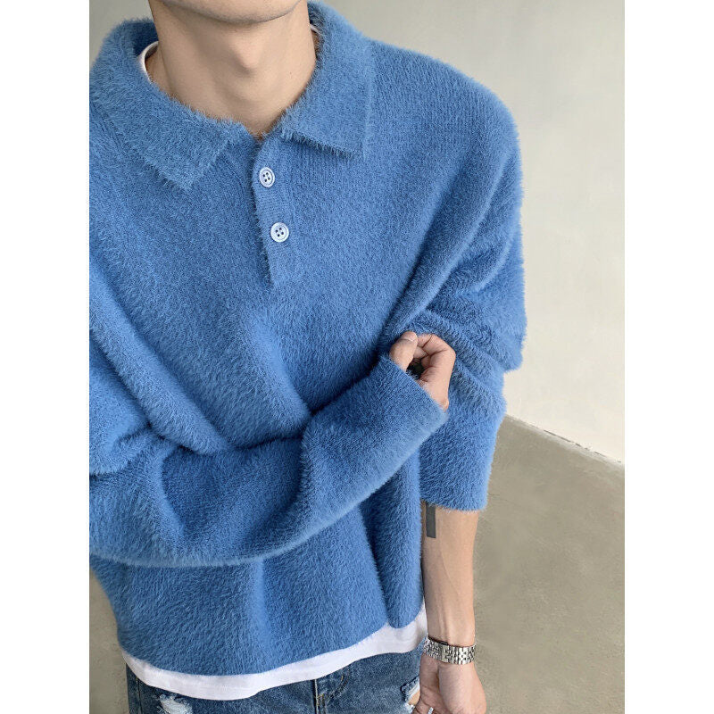 Skin-friendly Mohair Pullover Sweater