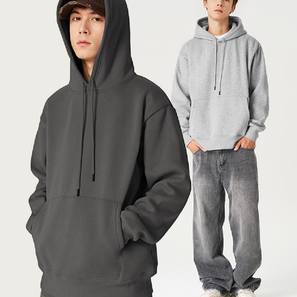 Men's Velvet Padded Hooded Sweatshirt