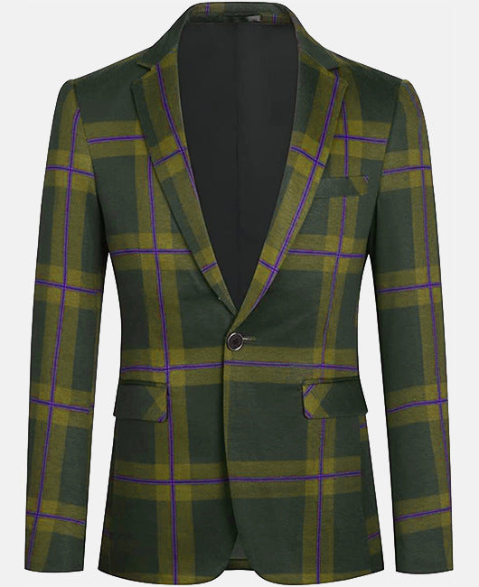 Spring Striped Suit Jacket