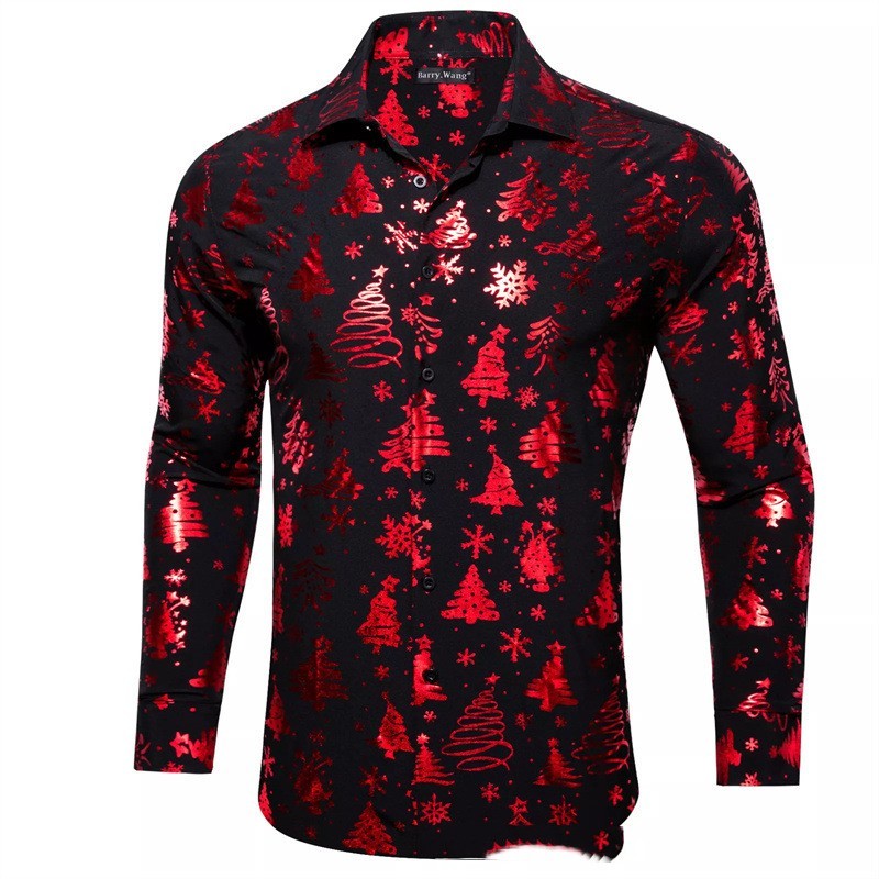 Men's Christmas Digital Printing Casual Shirts