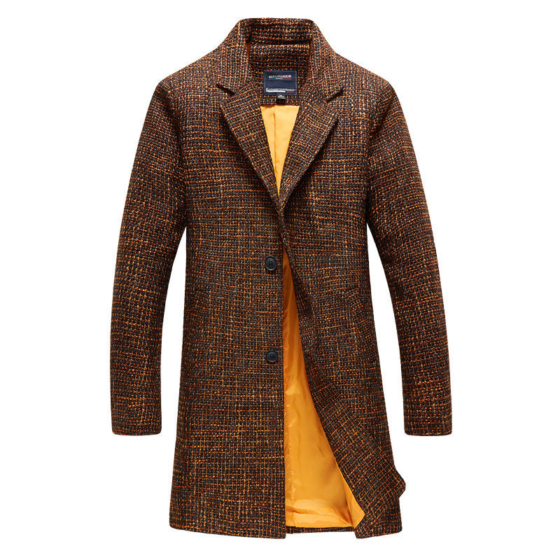 Men's Casual Youth Windbreaker Autumn And Winter trench coat