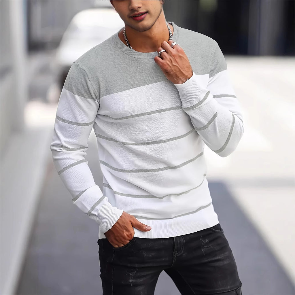Men's Knitwear Crew Neck Casual Sweater