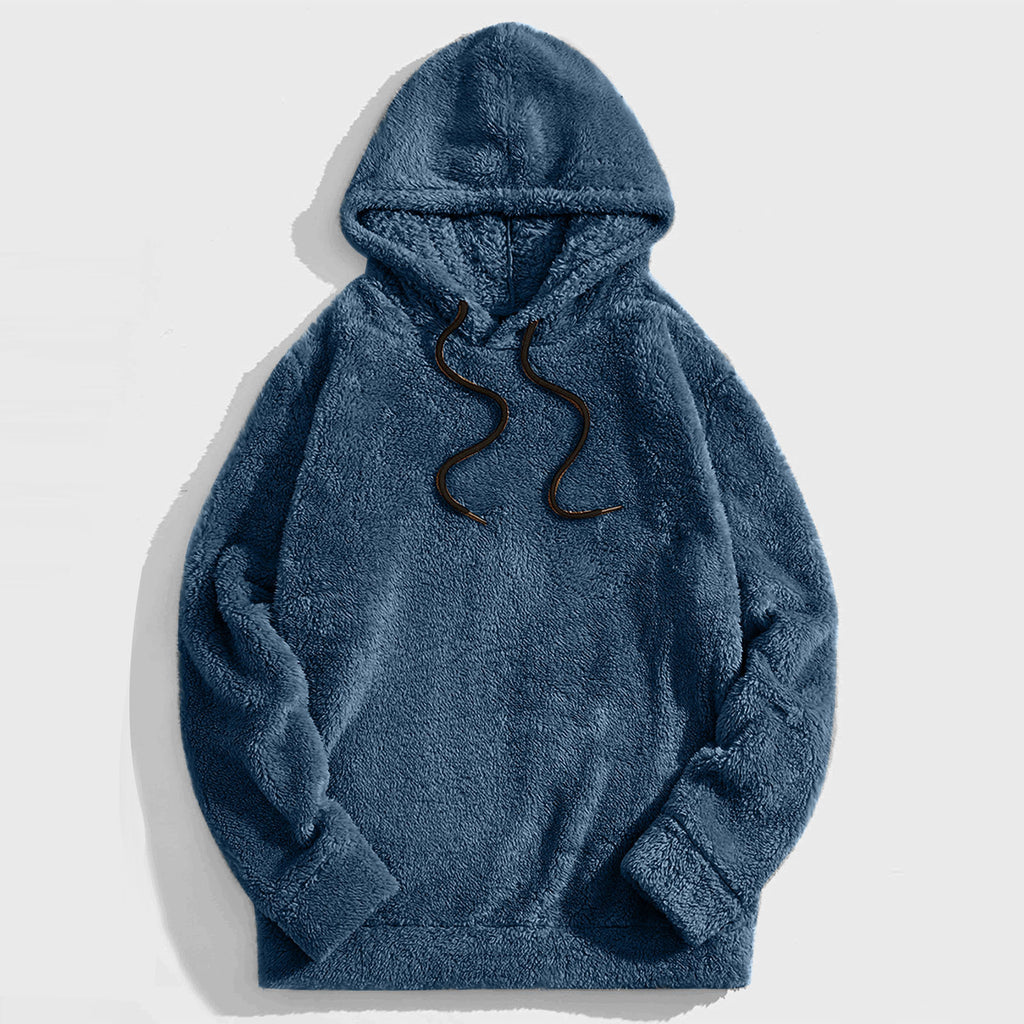 Autumn And Winter Thickening Double-sided Velvet Casual Hooded Sweater