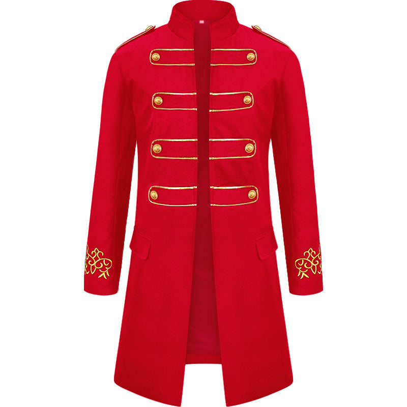 Men's Halloween Embroidered stage coat
