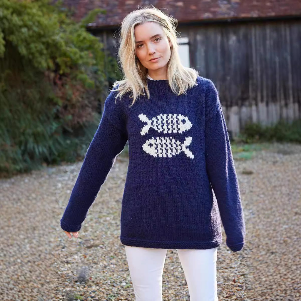 Knitted Men And Women Same Style Sweater