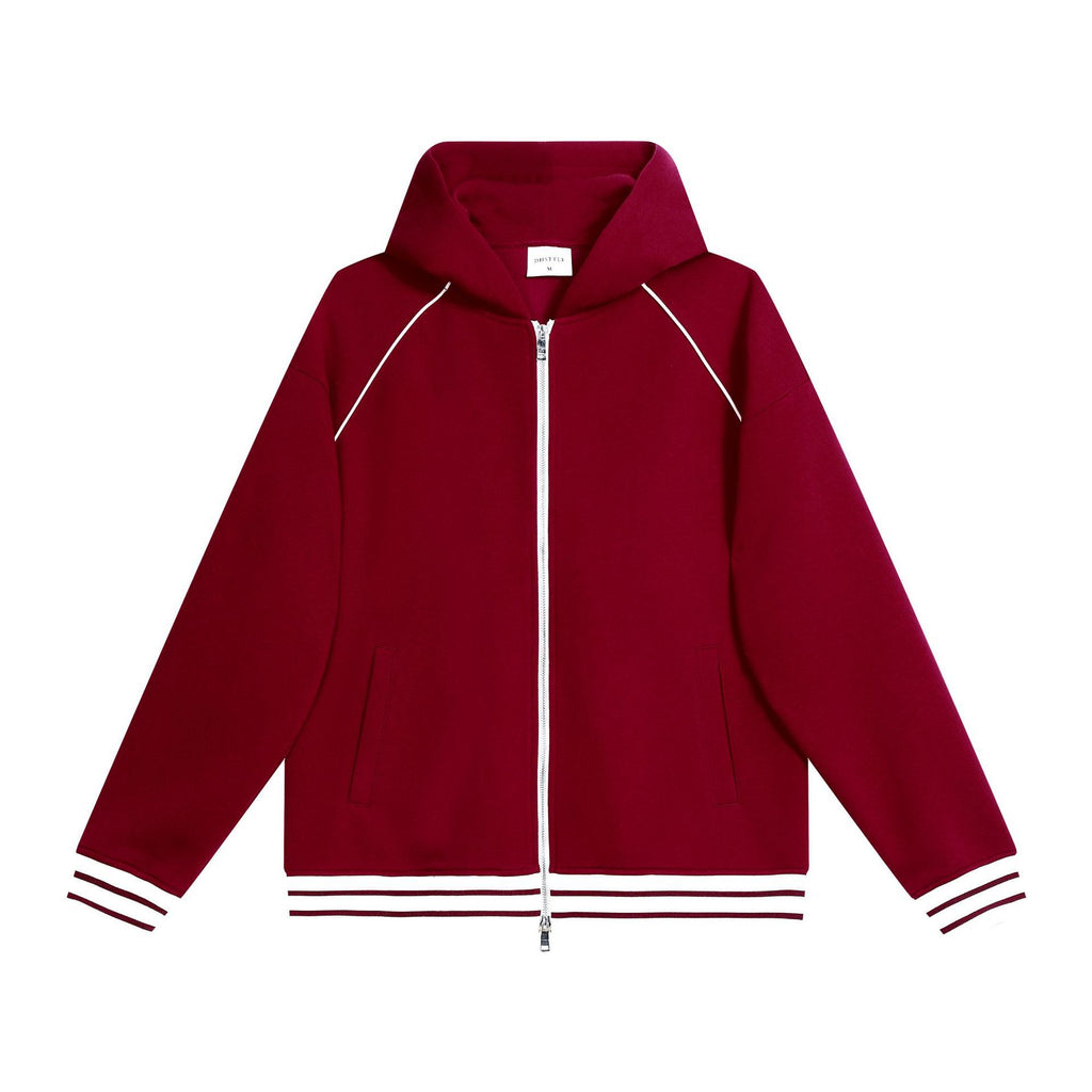 Autumn And Winter Casual Zipper hooded Sweater