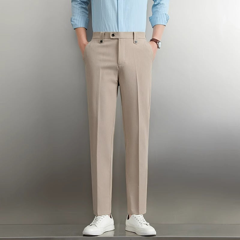 Men's Loose Straight Business Trousers