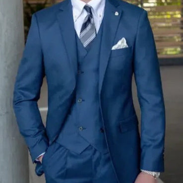 Men's Fashion Casual Slim Three Piece Suit