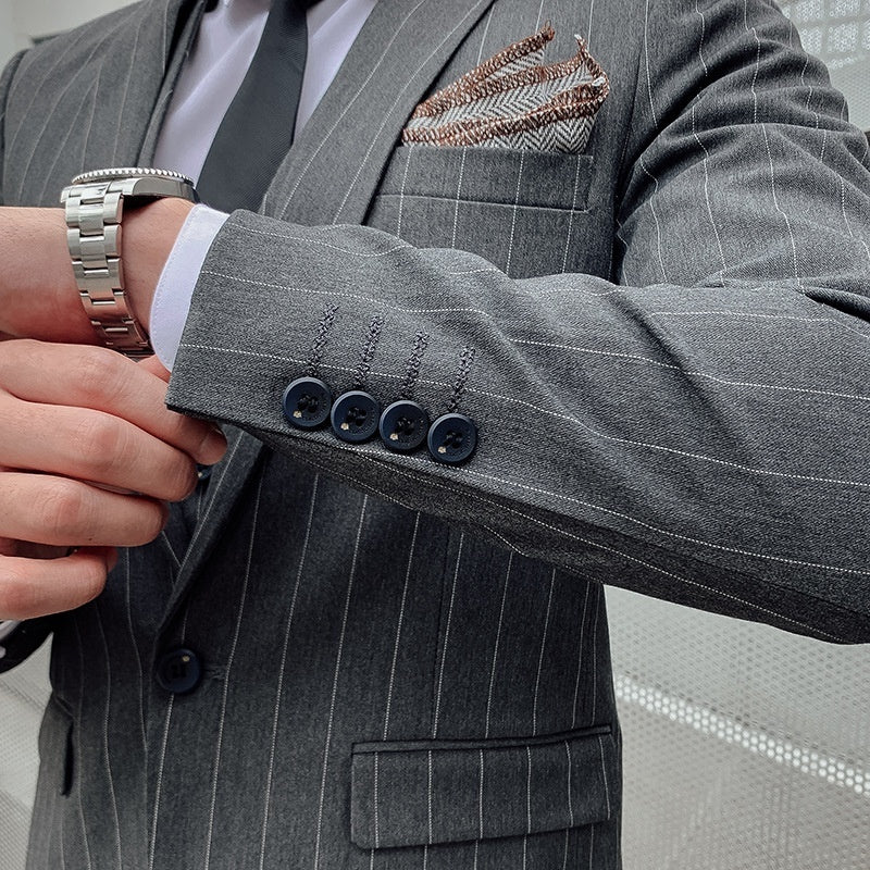 Men's Korean Style Small Suit Professional Business Suit