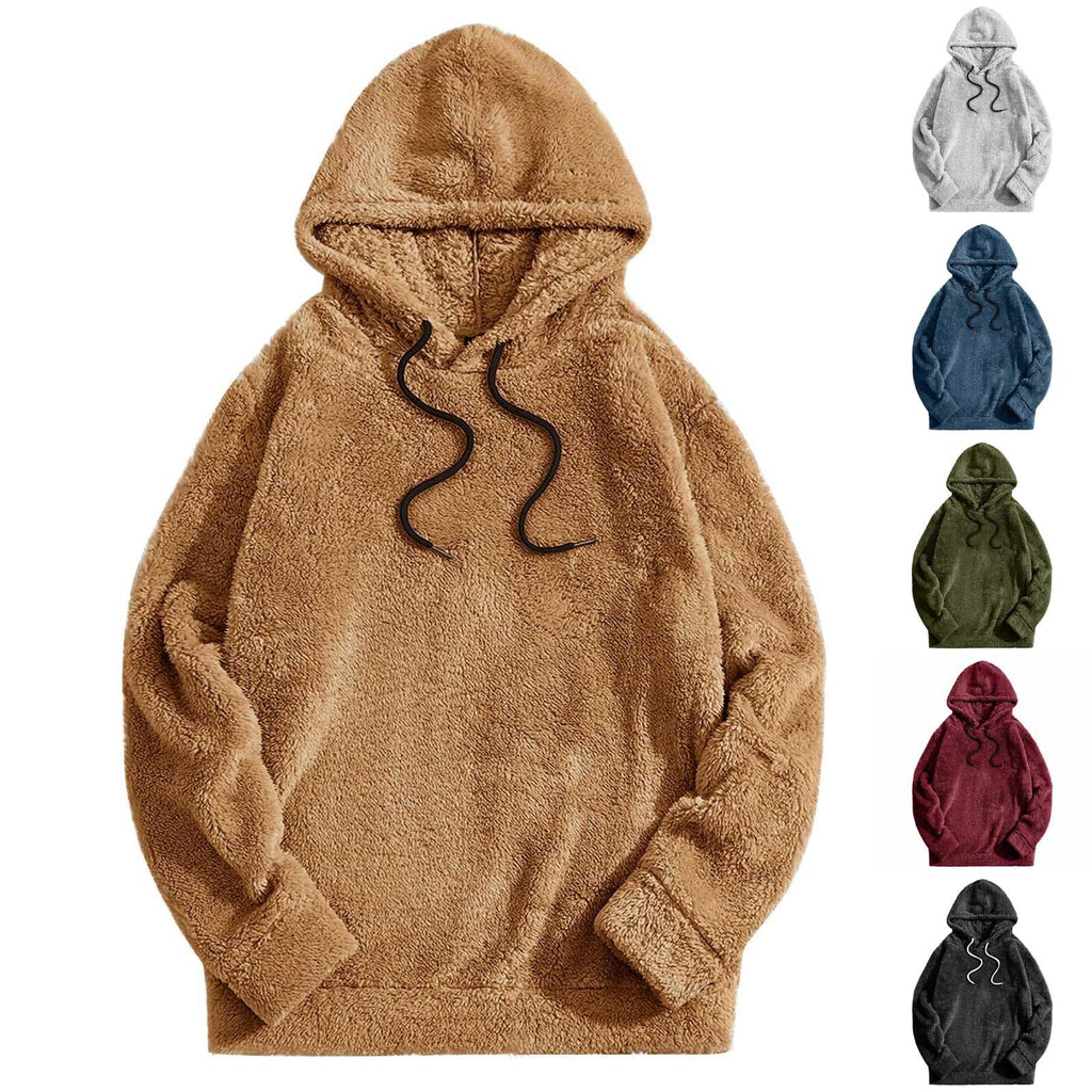 Autumn And Winter Thickening Double-sided Velvet Casual Hooded Sweater