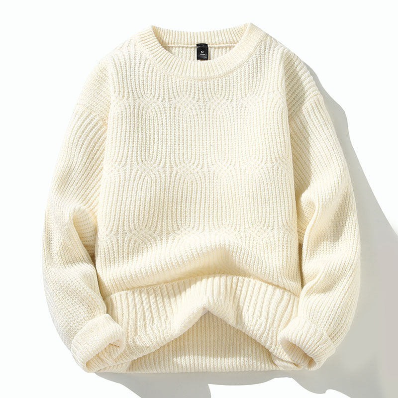 Autumn Round Neck Pullover Base Men's Sweater