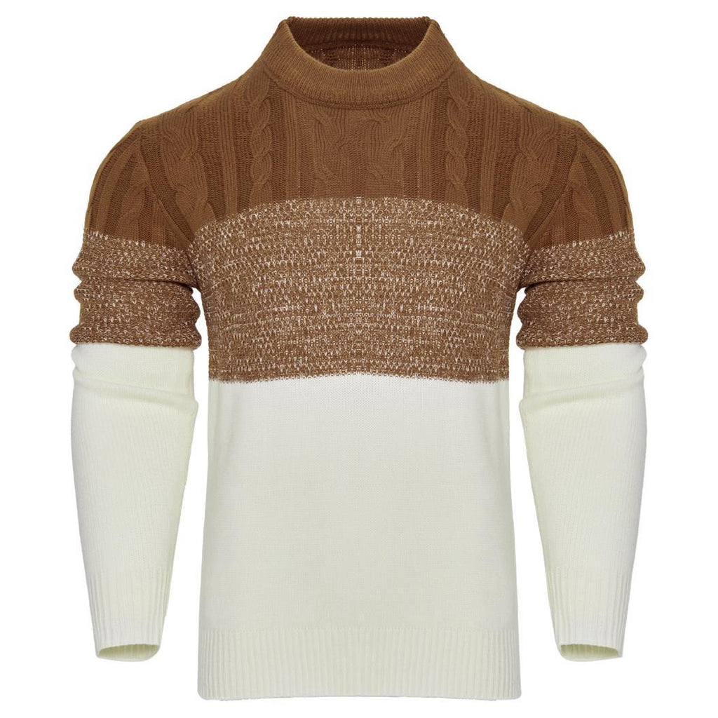 Men's Knitted Long-sleeved Pullover sweater
