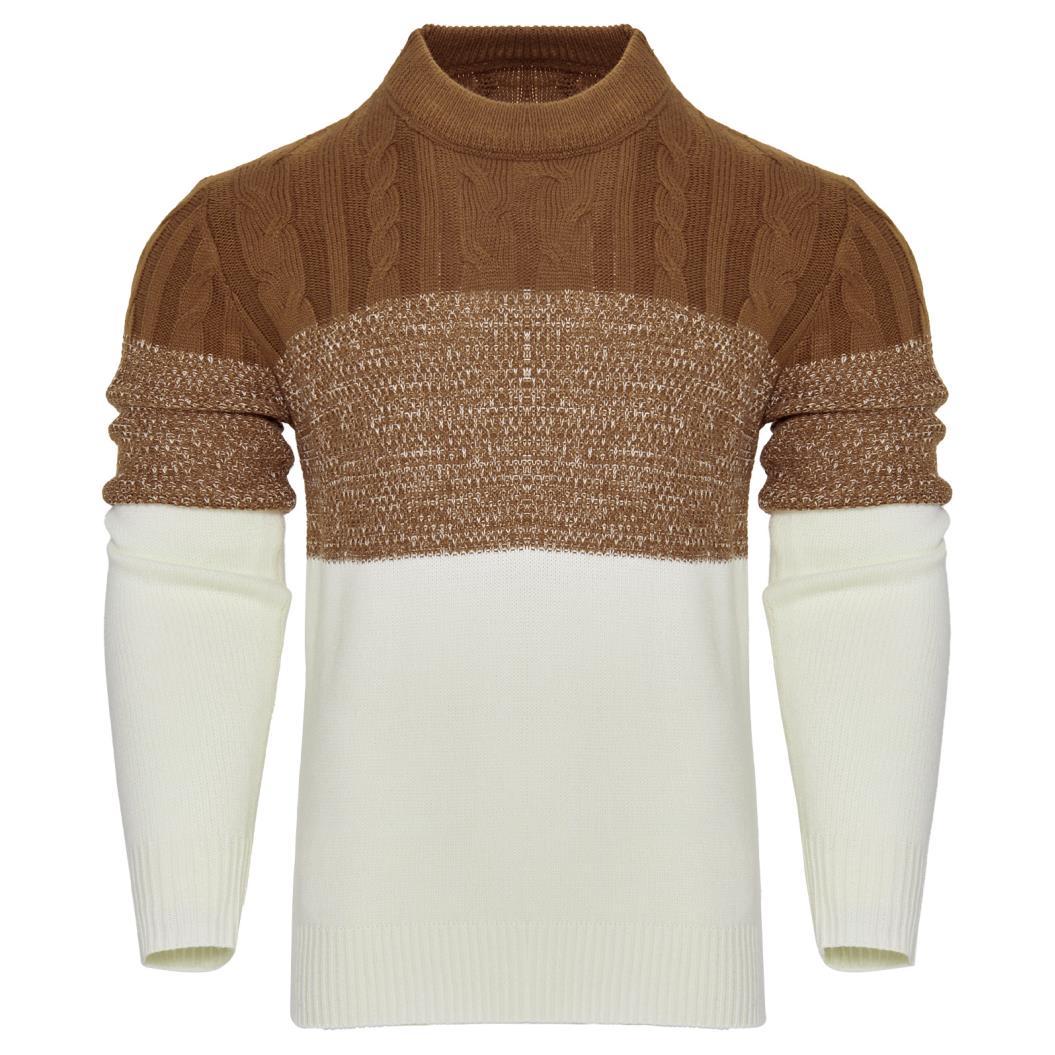 Men's Knitted Long-sleeved Pullover sweater