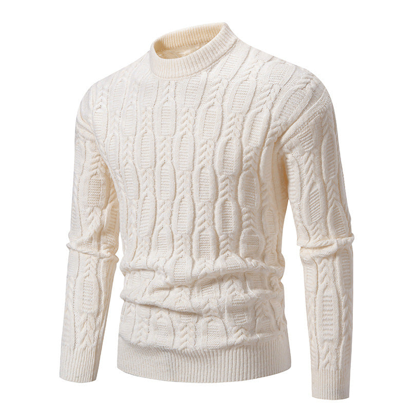 Men's Warm Casual Round Neck Sweater