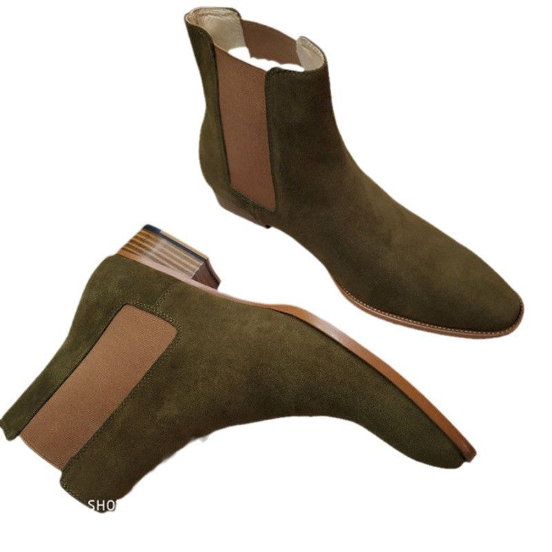 Men's Fall Winter All-match Buckskin Martin Boots