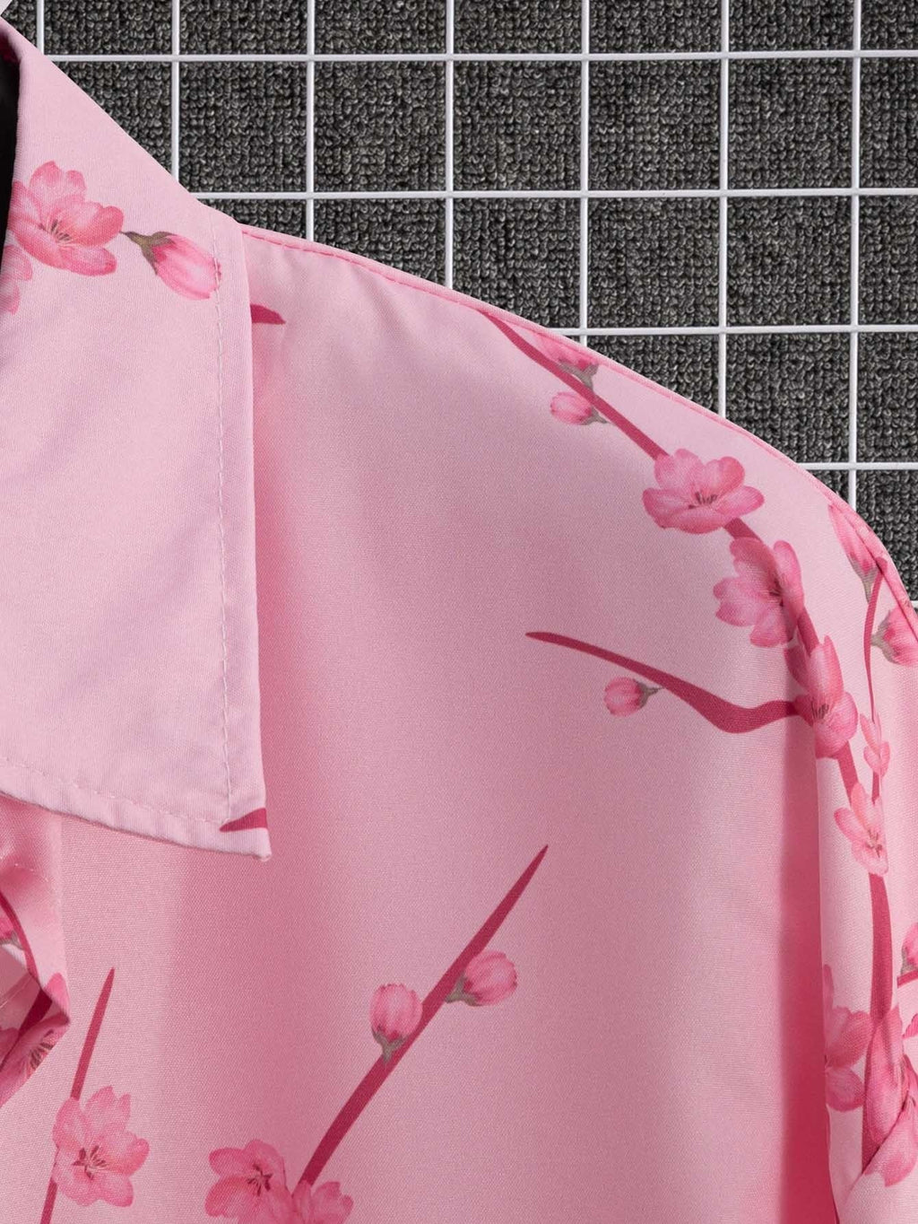 Digital Printing Floral Short Sleeve Shirt