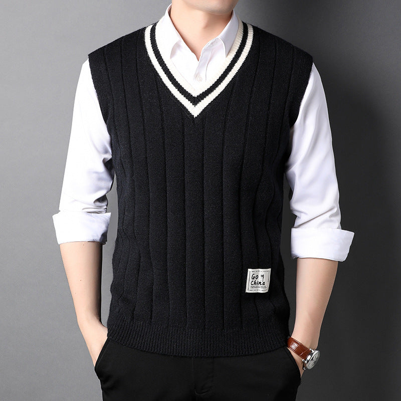 Men's Sleeveless Thermal Sweater