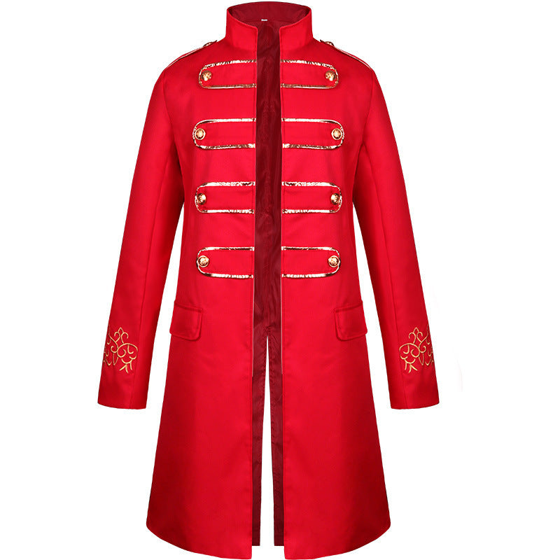 Men's Halloween Embroidered stage coat