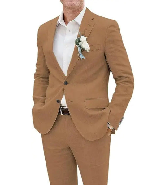 Casual Men's Linen Slim Fit suit