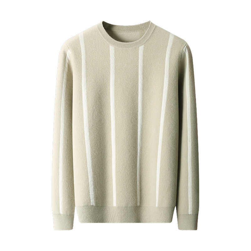 Men's Round Neck Autumn And Winter Thickening Knitted Sweater