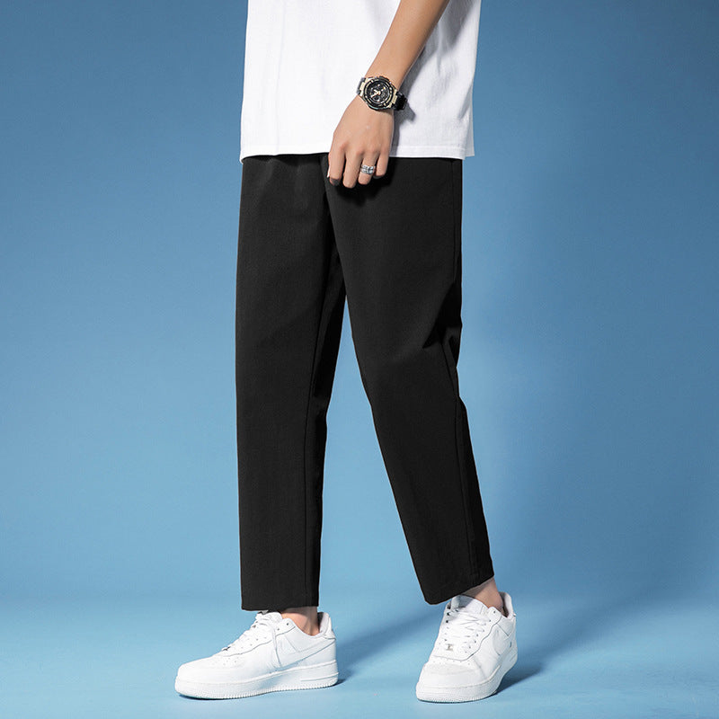 Mens Casual Solid Color Pants