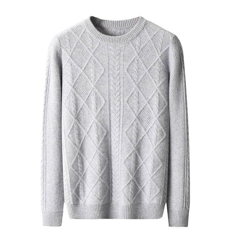 Thick Loose Twist Base Cardigan Sweater