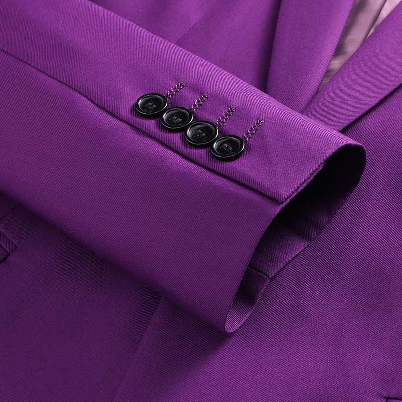 Men's Three-piece Evening Dress Banquet Wedding Korean Style Solid Color Suit