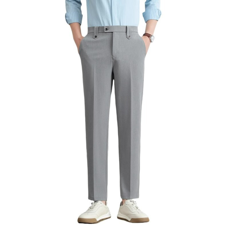 Men's Loose Straight Business Trousers