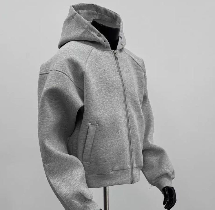 Winter Loose Retro Zipper Cardigan Sweater men