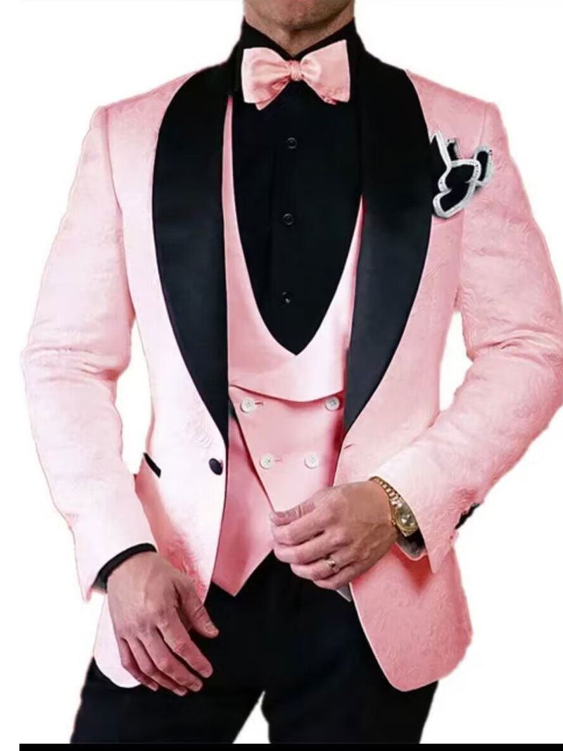 Men's Three-piece Slim-fit Business Suit