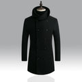 Men's Mid-Length Woolen trench Coat