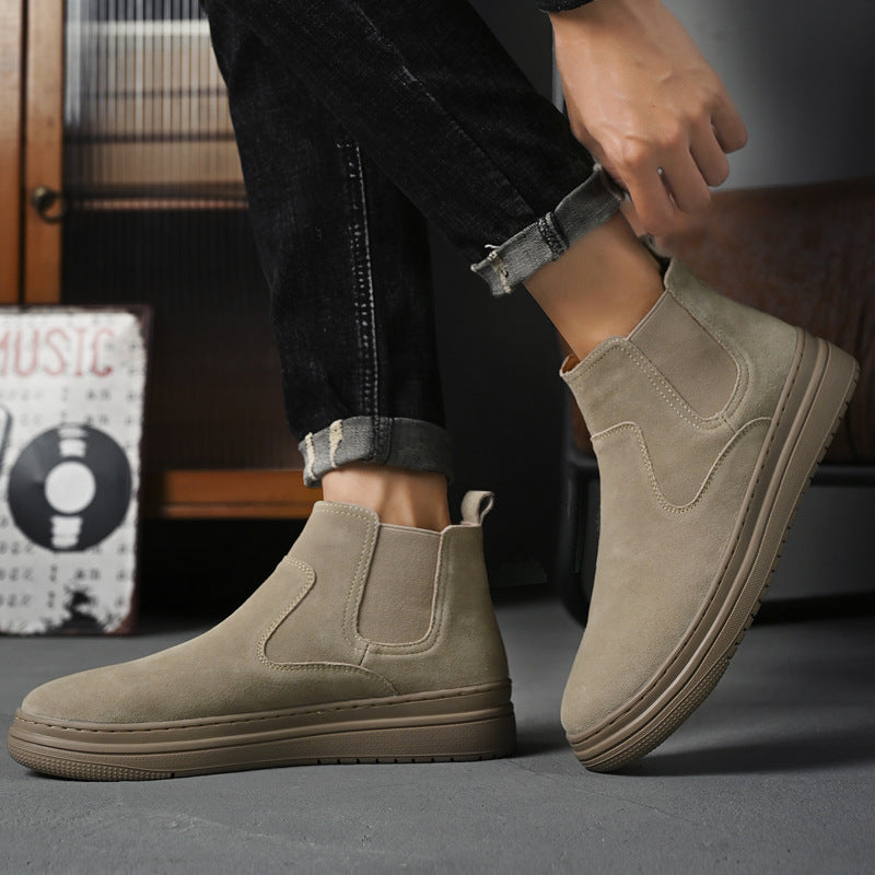 Men's Martin Boots Genuine Leather Mid-top boots