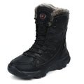 Snow  Cotton Boots Winter High-top Fleece-lined Warm Slugged Bottom Lace-up boots