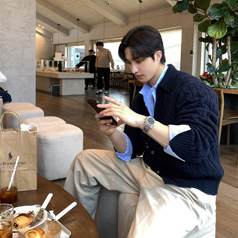 Men's Loose Retro Sweater