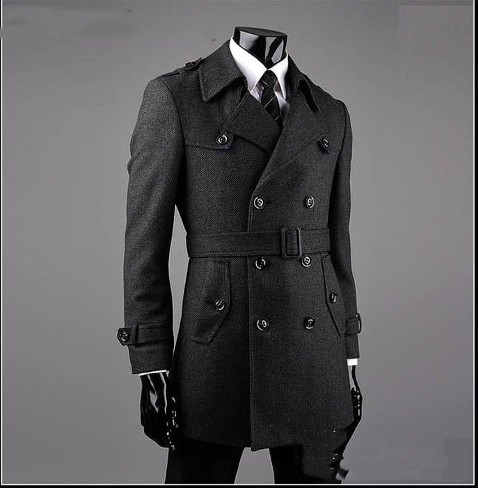 Young And Middle-aged Cashmere trench Coat